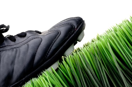 3944510 Cleat On Green Grass